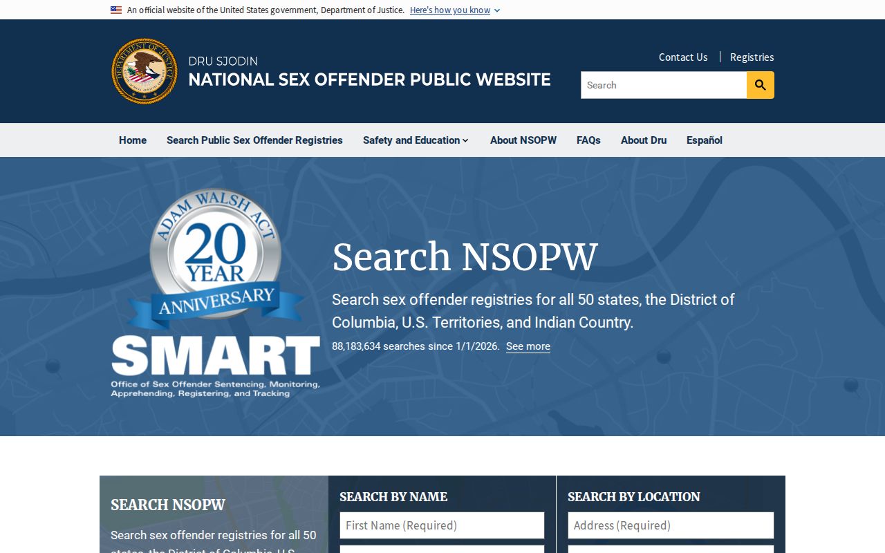 Grant County sex offender lookup with national registry coverage