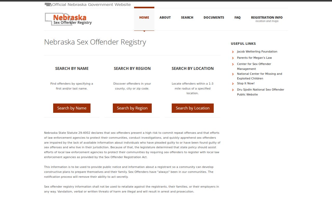 Grant County sex offender registry search choices